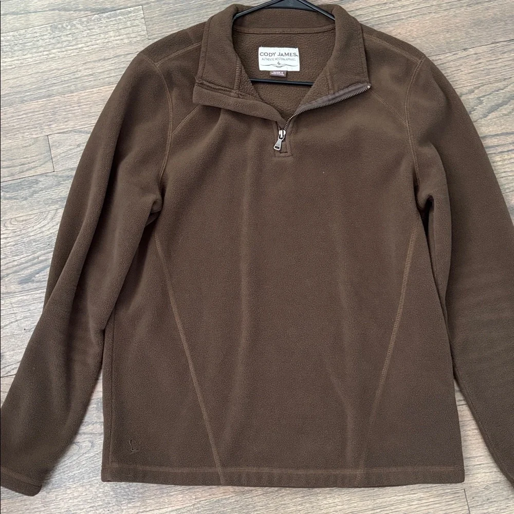 Cody James Men's Tan Zip-Up Sweater